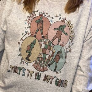 Grinch Sweater Ugly Christmas Crewneck | XL Holiday Cheer Grinchmas TV Movie vhs